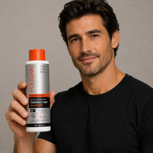 FOLIGAIN® 三重作用护发素 男士稀疏头发 2% TRIOXIDIL® 473毫升