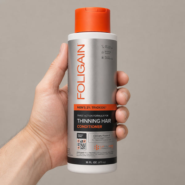 FOLIGAIN® 三重作用护发素 男士稀疏头发 2% TRIOXIDIL® 473毫升