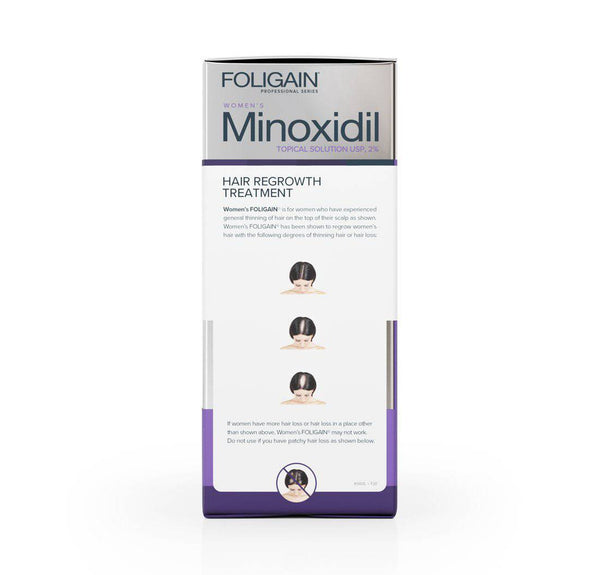 FOLIGAIN Minoxidil 2% Hair Regrowth Treatment For Women 6 Month Supply