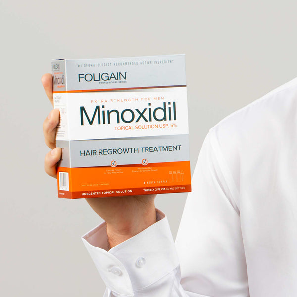 FOLIGAIN Minoxidil 5% Hair Regrowth Treatment For Men 6 Month Supply