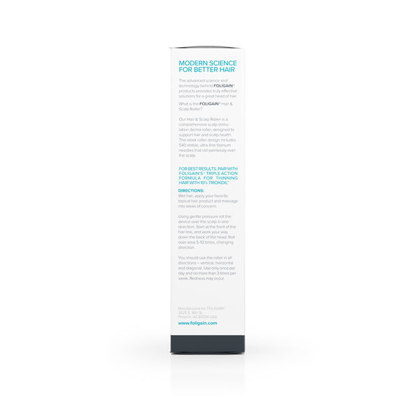 FOLIGAIN Hair & Scalp Roller 0.25 Titanium Needles - FOLIGAIN