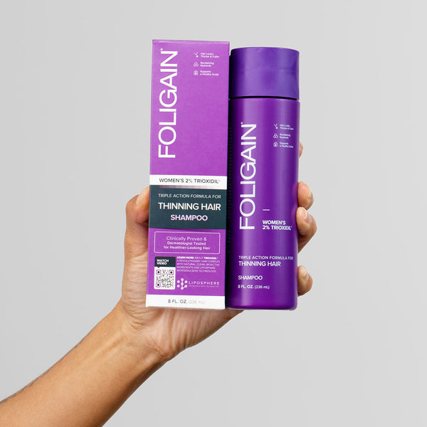 FOLIGAIN® Women's Hair Regrowth Kit with TRIOXIDIL® 10% and Minoxidil 2%